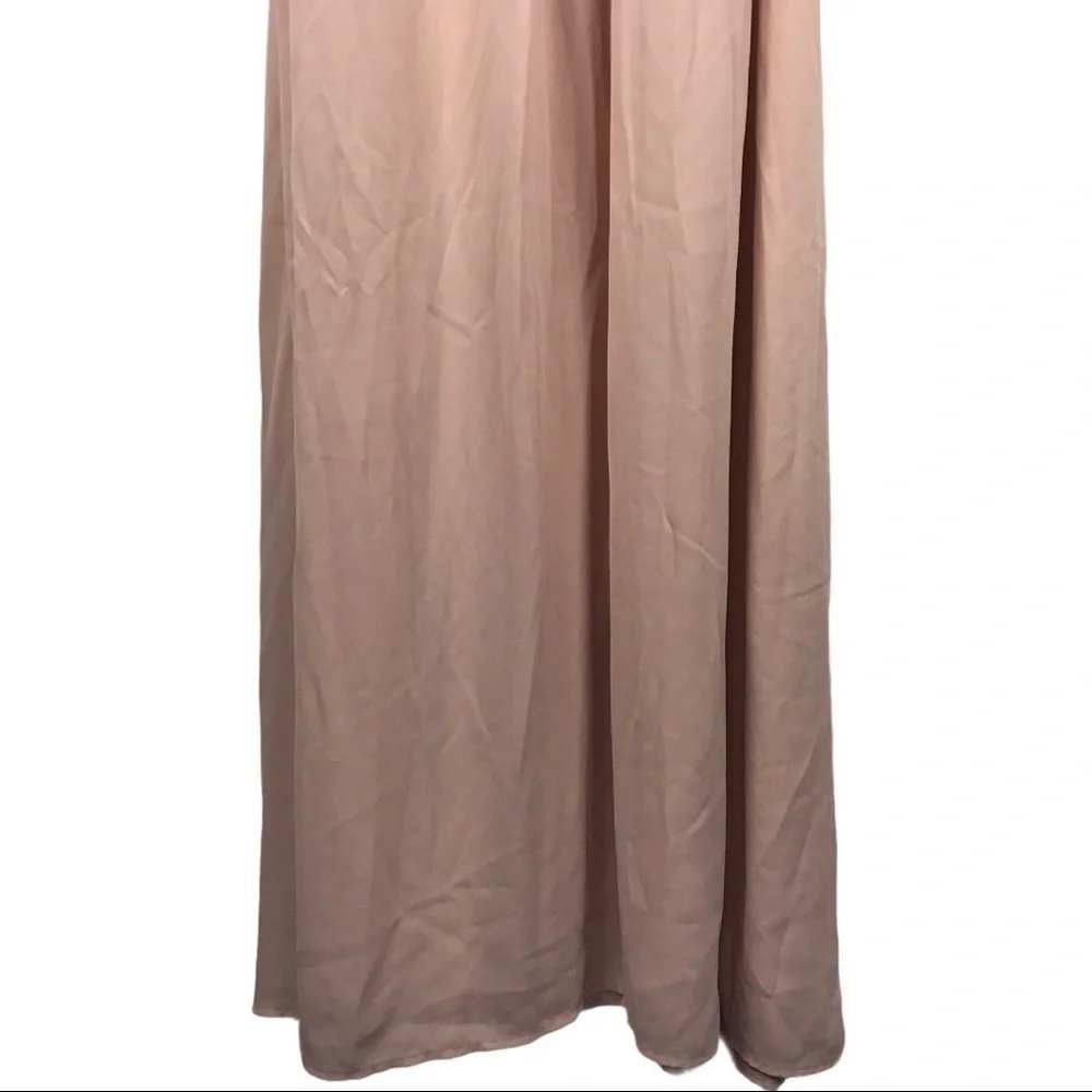 Show Me Your Mumu Heather Maxi Dress Mauve Tan V-Neck Sleeveless Large - Picture 9 of 15